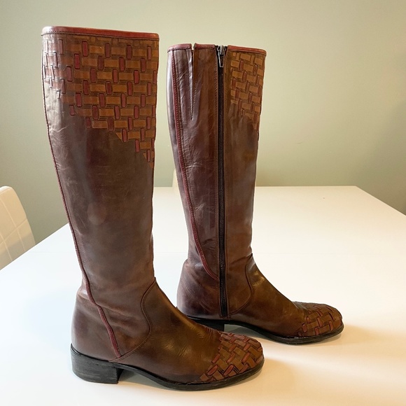 Anthropologie Shoes - ⭐Host Pick⭐ Anthropologie Leather Tall Boots / Made in Italy / Size 37 (6.5)